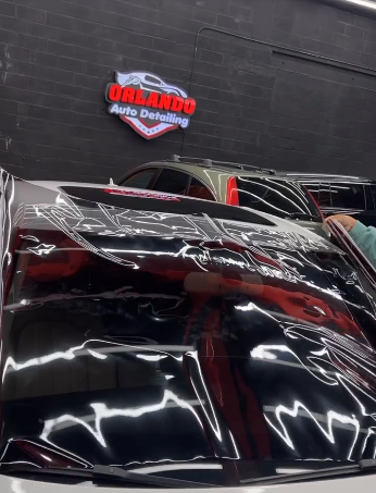 Window tint installation - Orlando Auto Detailing